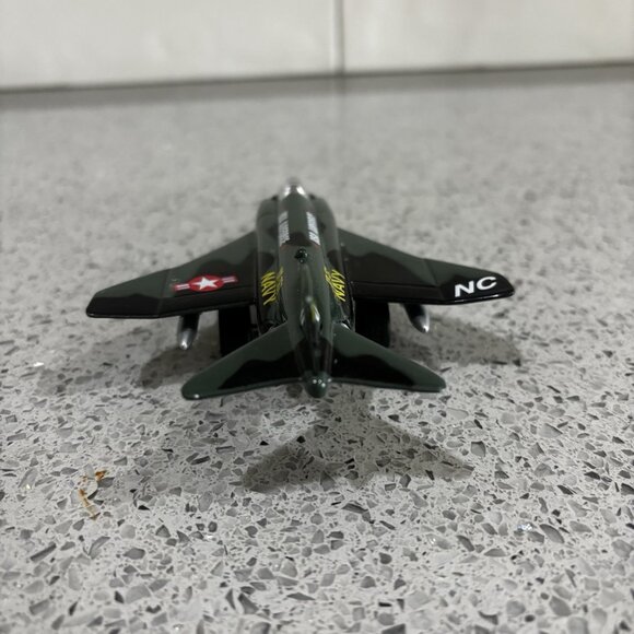 8" Black Air Force SR-71A Blackbird Die Cast Jet Plane Toy Pull Back Action Gift - Picture 6 of 6
